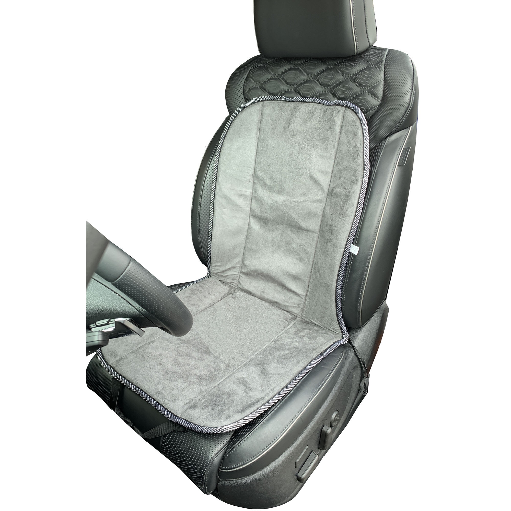 Gray Memory Foam Portable Car Seat Cushion for Back Pain Relief