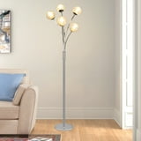 DingLiLighting 5 Lights Modern Globe Floor Lamps for Living Room ...