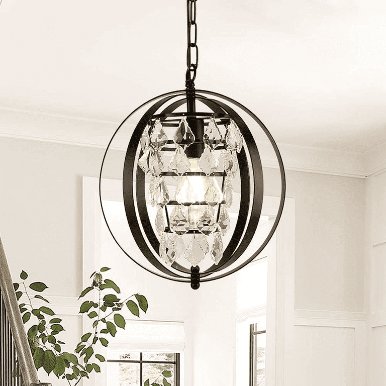 Globe crystal pendant light on sale