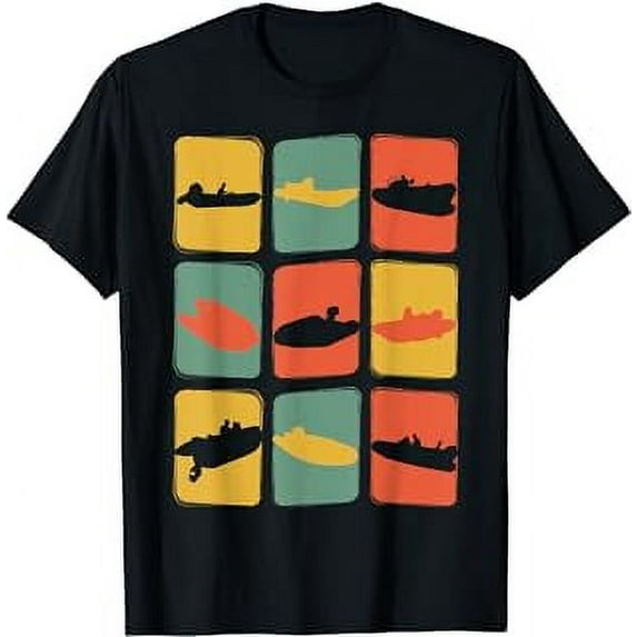Dinghy captain vintage retro boat owner motor boat T-Shirt