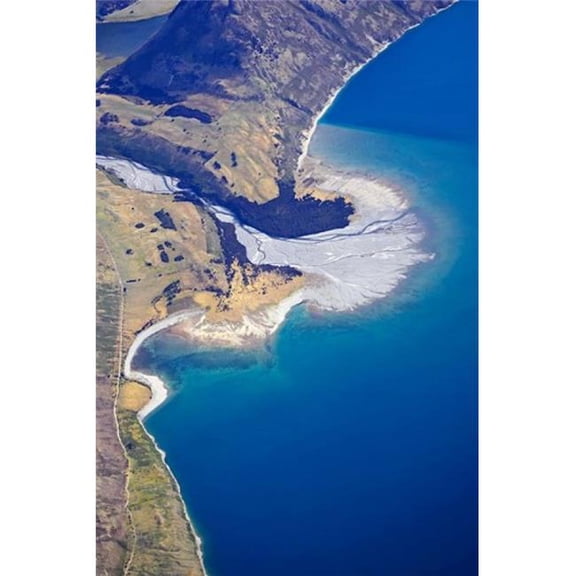 Dingle Burn Entering Lake Hawea South Island New Zealand Poster Print by David Wall - 24 x 35 in.