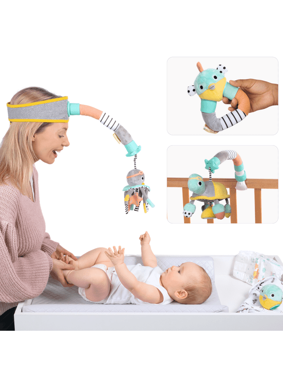 - Deluxe Gift Set - 3 in 1 Diaper Changing Helper Headband & Portable Mobile, Rattle - 1 ea