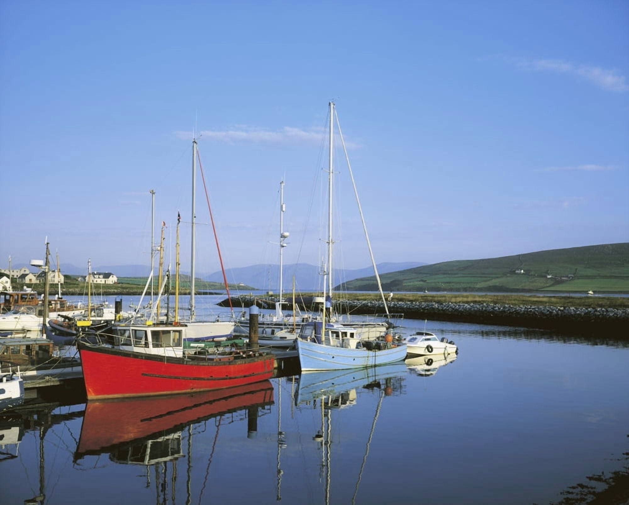Dingle Peninsula Dingle Harbour Canvas Art - The Irish Image Collection Design Pics (17 x 13)