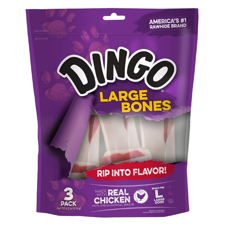 Dingo Goof Balls Rawhide Chews for Small Dogs Made with Real Chicken 18 Count Walmart