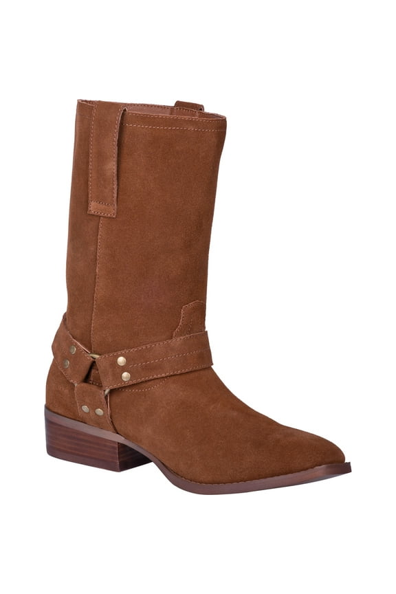 Mens Buster Motorcycle Mid Calf Boots