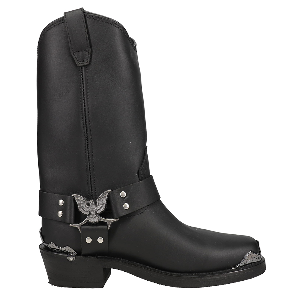 Dingo Mens Chopper Square Toe Casual Boots Mid Calf