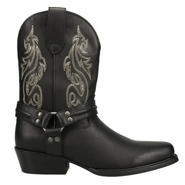 Dingo Mens Dragon Embroidered Round Toe Cowboy  Mid Calf Dress Boots