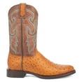 thumbnail image 1 of Dingo Mens Ranger Leather Embroidered Ostrich Print Round Toe Cowboy  Mid C, 1 of 5