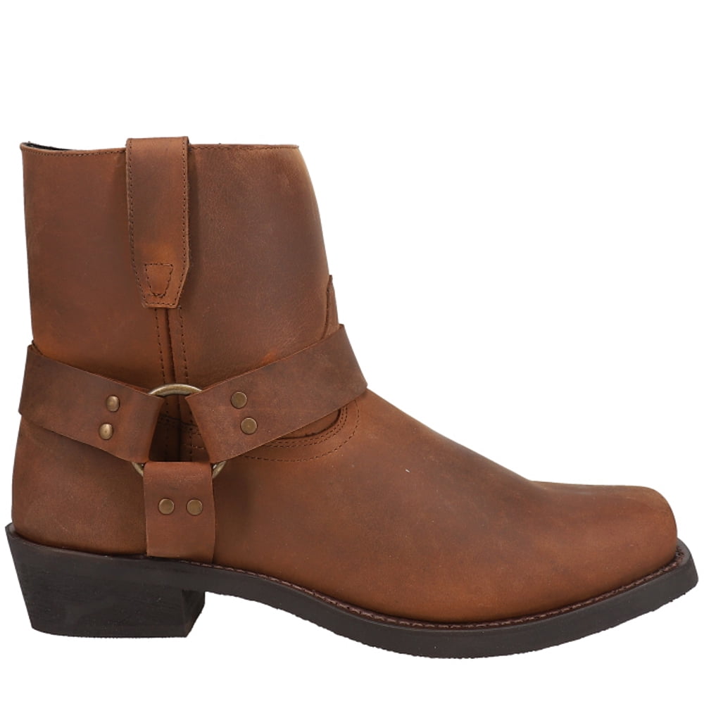 Harness ankle top boots mens