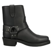 Dingo Mens Rev Up Square Toe Motorcycle Ankle Boots