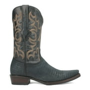 Dingo Mens The Duke Embroidered Lizard Print Snip Toe Cowboy Mid Calf Boot