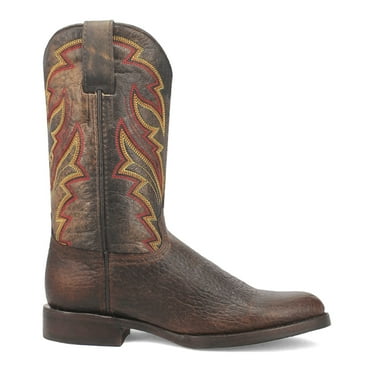 Dingo Mens Young Gun Embroidered Round Toe Cowboy  Mid Calf Boots
