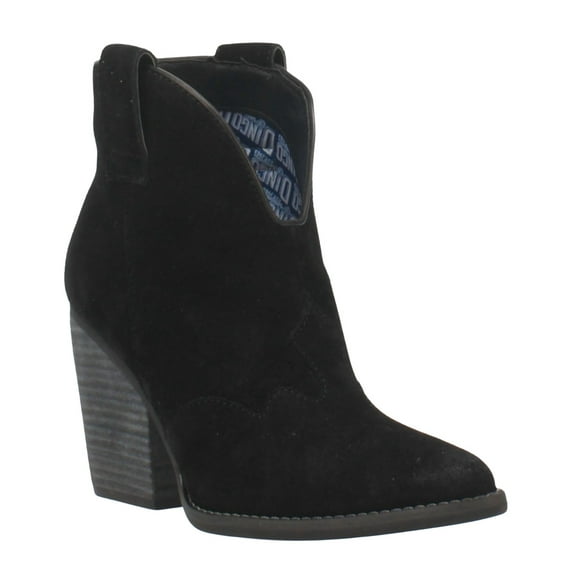 Dingo Women's Flannie Fashion Booties Round Toe - DI342-BLK 8 M US