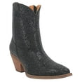 thumbnail image 1 of Dingo Women's Rhinestone Western Fashion Booties Round Toe - DI 577-BLK 9 1/2 M  US, 1 of 7