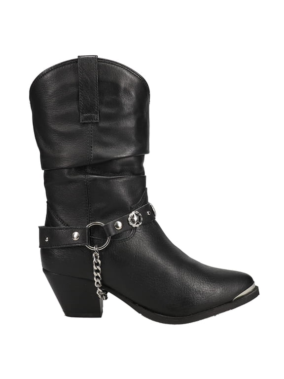 Women's Supple Pigskin Western Boot Round Toe - DI522 10 M  US