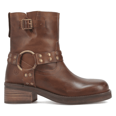Dingo Womens Anarchy Round Toe Zippered Cowboy Motorcycle  Ankle Boots
