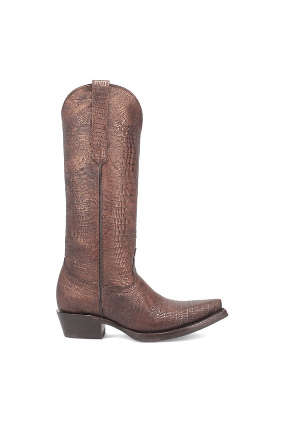 Womens Athena Lizard Print Snip Toe Cowboy Mid Calf Boots