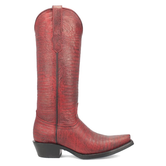 Dingo Womens Athena Lizard Print Snip Toe Cowboy Tall Boots