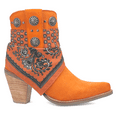 thumbnail image 1 of Dingo Womens Bandida Paisley Studded Round Toe Cowboy  Ankle Boots, 1 of 5