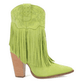 thumbnail image 1 of Dingo Womens Crazy Train Fringe Embroidery Pointed Toe Zippered Cowboy  Ank, 1 of 5