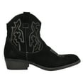 thumbnail image 1 of Dingo Womens Daisy Mae Embroidery Round Toe Zippered Cowboy  Ankle Boots, 1 of 5