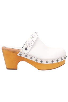 Womens Deadwood Studded Platform Clogs Dress Casual Shoes
