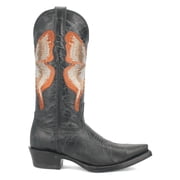 Dingo Womens Duchess Embroidered Snip Toe Cowboy Mid Calf Boots
