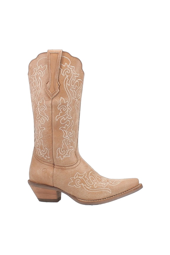 Womens Flirty N' Fun Embroidered Snip Toe Cowboy  Mid Calf Boots