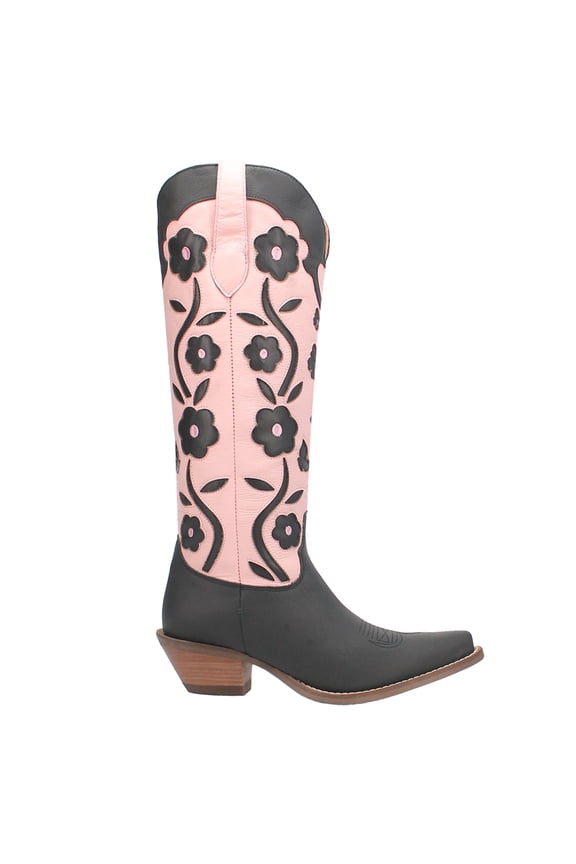 Womens Goodness Gracious TooledInlay Floral Snip Toe Cowboy Tall Boo