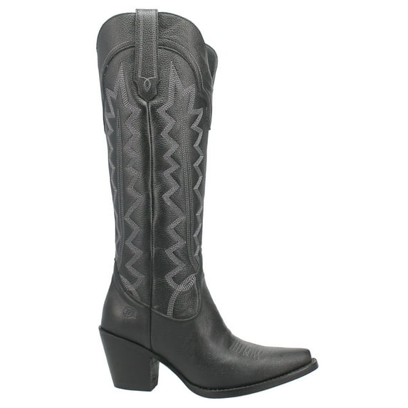 Dingo Women's High Cotton Western Boot Snip Toe Black 9 M US