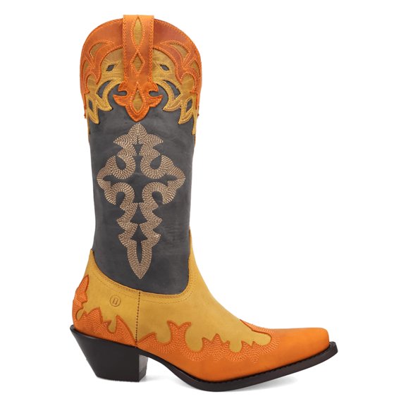Dingo Womens Holy Roller Embroidered TooledInlay Snip Toe Cowboy Tall Dres