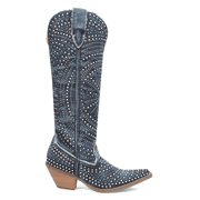 Dingo Women's Honkytonk Honey Tall Denim Boot Snip Toe - DI162-BL 7 M US