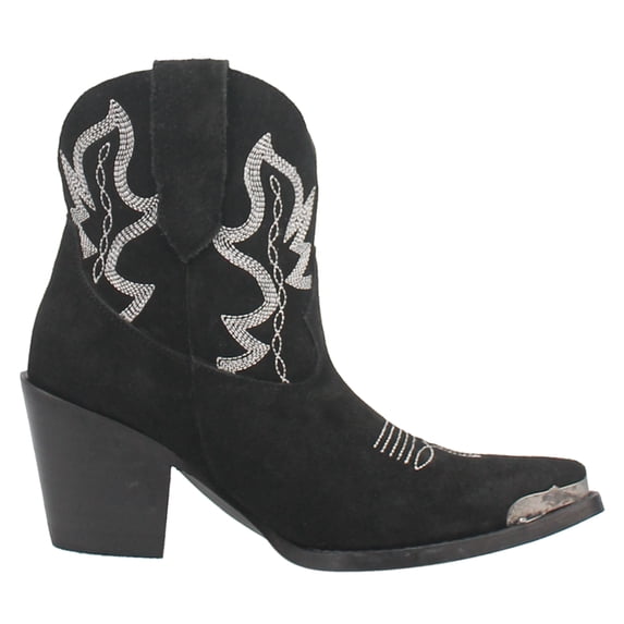 Dingo Womens Joyride Embroidered Snip Toe Cowboy Ankle Boots