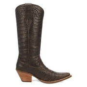 Dingo Womens Ozzie Embossed Snip Toe Cowboy Mid Calf Boots