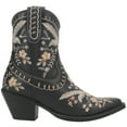 thumbnail image 1 of Dingo  Womens Primrose Embroidered Floral Snip Toe   Casual Boots   Ankle Mid Heel 2-3", 1 of 5