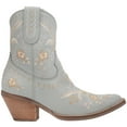 thumbnail image 1 of Dingo Womens Primrose Embroidered Floral Snip Toe Cowboy Ankle Boot, 1 of 2