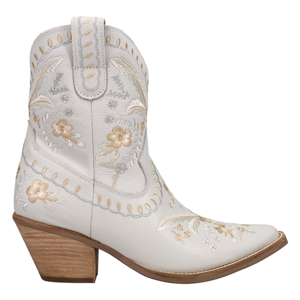 ARIAT Women's Pearl Snow White Western Boot Snip Toe White, White