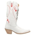 thumbnail image 1 of Dingo Womens Queen A Hearts Round Toe Embroidered Cowboy  Mid Calf Boots, 1 of 5