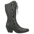 thumbnail image 1 of Dingo Women's San Miguel Lace-Up Western Boot Snip Toe - DI817-BLK 8 M  US, 1 of 5