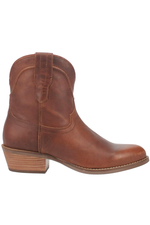 Women's Seguaro Western Booties Round Toe Brown 8 1/2 M  US