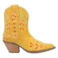 thumbnail image 1 of Dingo Womens Sugar Bug Floral Embroidery Round Toe Cowboy  Ankle Boots, 1 of 5