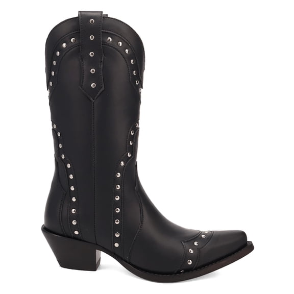 Dingo Womens Sweet Treat Metallic Studded Snip Toe Cowboy Boots Shoes