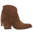 thumbnail image 1 of Dingo Womens Tangles Fringe Embroidered Pointed Toe Pull On Cowboy  Ankle B, 1 of 2