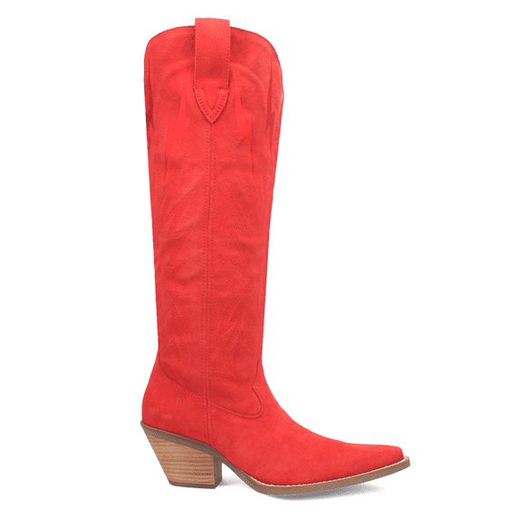 Dingo Women's Thunder Road Western Performance Boot Snip Toe Red 11 M US