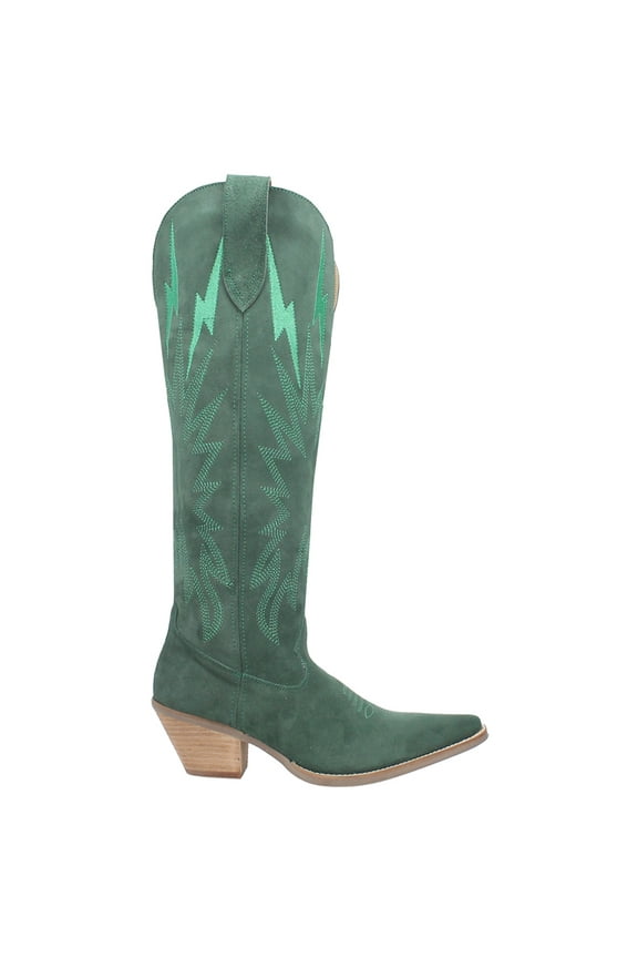 Women's Thunder Road Western Performance Boot Round Toe Green 9 M  US