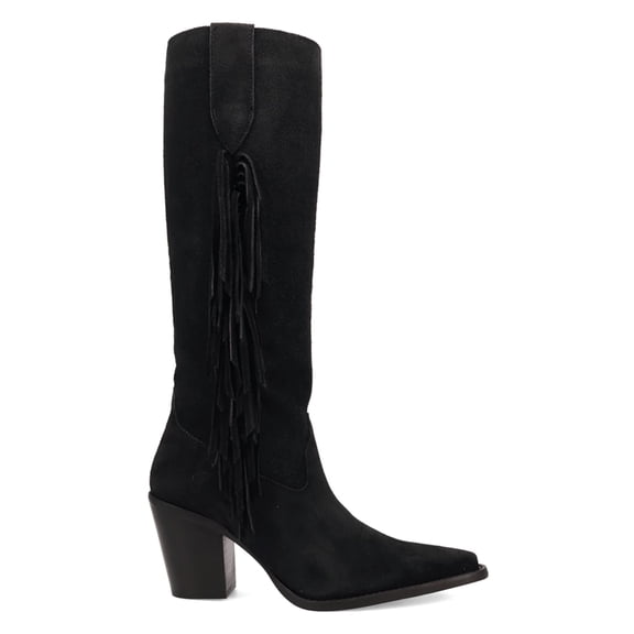 Dingo Womens Twister Fringe Snip Toe Cowboy  Tall Boots