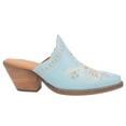 thumbnail image 1 of Dingo Womens Wildflower Floral Embroidered Round Toe Mules  Boots Shoes, 1 of 5