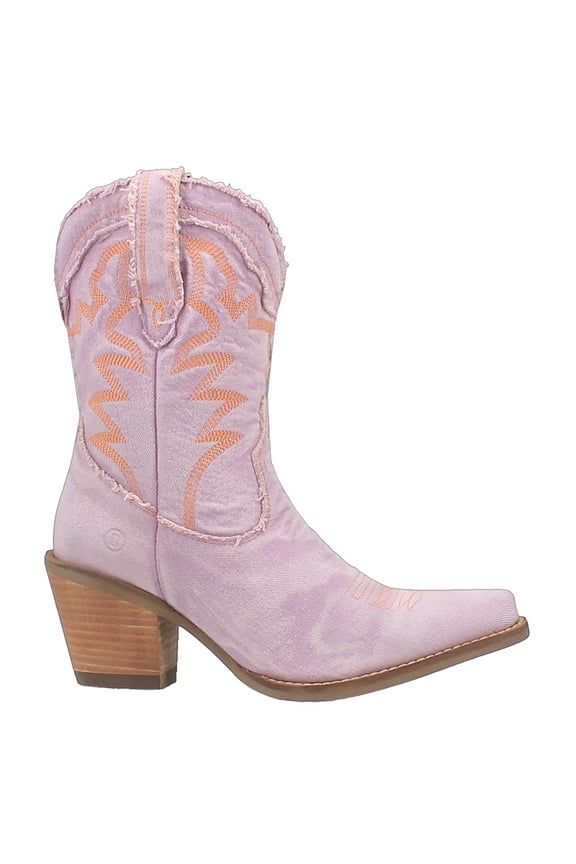 Womens Y'all Need Dolly Embroidery Snip Toe Cowboy  Mid Calf Boots