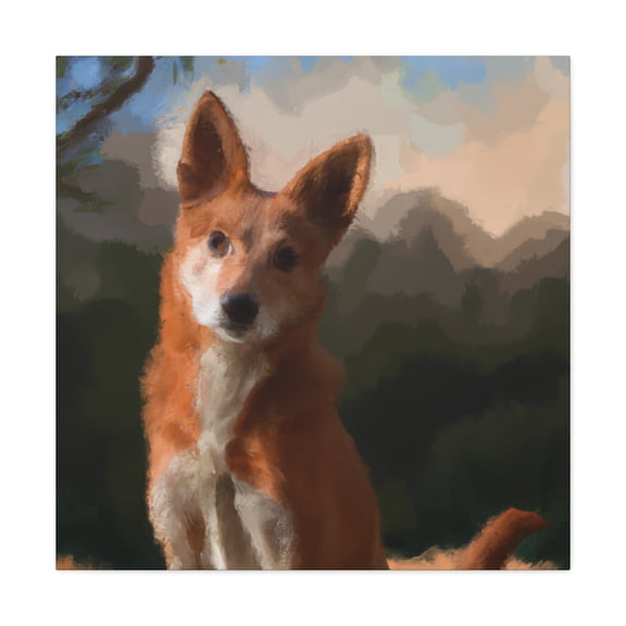 Dingo in Art Nouveau - Canvas