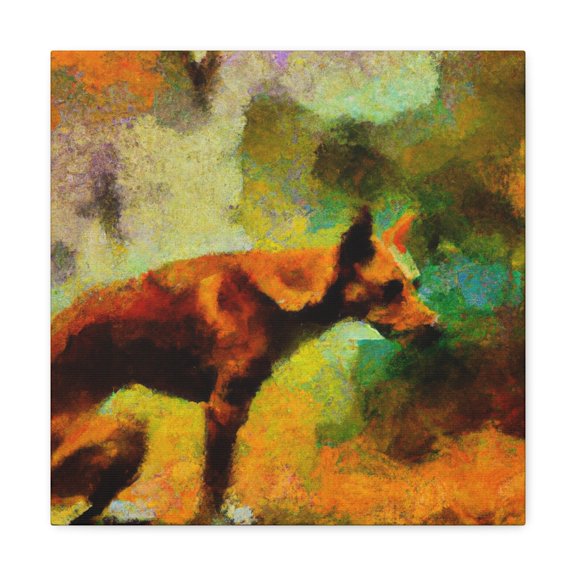 Dingo in the Abstract - Canvas